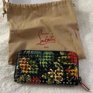 Christian Louboutin Crackled Calfskin Hawaii Print